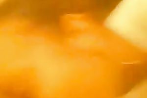 She closes her eyes and frowns when I semen all over her face