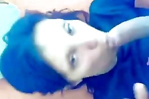 Brunette wench shows her fellatio and tugjob skills to me in POV movie scene