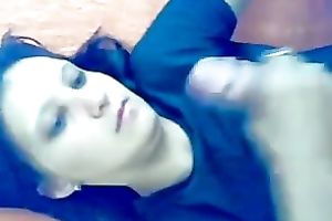 Brunette wench shows her fellatio and tugjob skills to me in POV movie scene