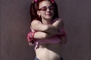 Red haired sizzling harlot passionately waits for her perverted BF