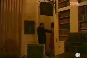 Horny and messy whore with wonderful butt receives induced in the room