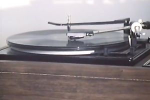 Petite brunette hair acquires drilled my masked chaps in retro movie scene