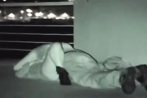 Voyeur sex movie with a brunette hair cutie getting her wet crack smashed