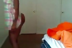 My sporty ebon girlfriend can't live without to shake her well-shaped arse