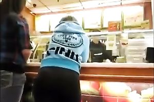 Bootyful temptress likes to wear constricted panties to underline her nice ass