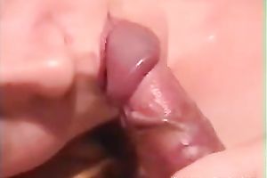 Sweet looking blond with pretty tits blows cock