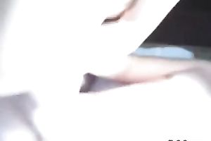 Naturall breasty dilettante cutie jumps on a soft pecker indoors