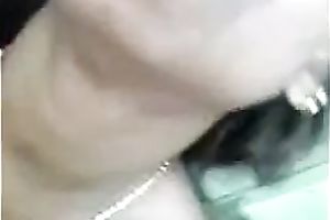 Chubby and cute brown skin housewife shows her large pointer sisters