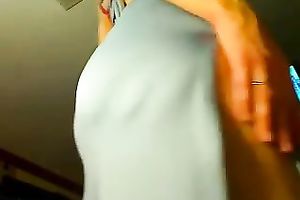 Homemade solo scene with me boasting of my large butt