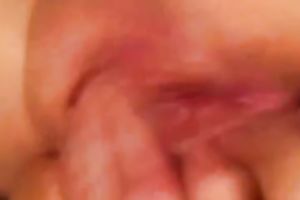 My soaking juicy pink hairless coochie during masturbation