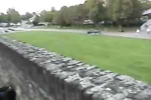 Nasty hoe blows my dick in a public place and the that babe wishes it from behind