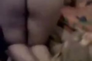 Chubby Arab white women has awesome large boobies and gazoo