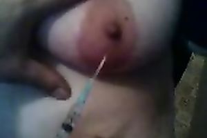 My Married slut enjoys some melons tortures in homemade movie