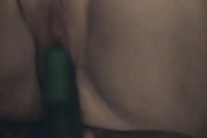 Mature thick white white women masturbates with 2 sex toys