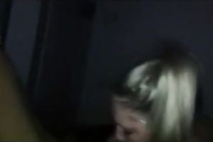 Blonde lesbo colleague eats me out in my bedroom