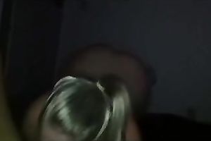 Blonde lesbo colleague eats me out in my bedroom