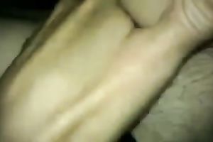 Fingering my non-shaved slit to agonorgasmos in homemade movie scene