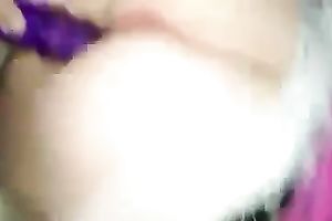 Watch me toying my obese girlfriend's love tunnel in homemade sex tape