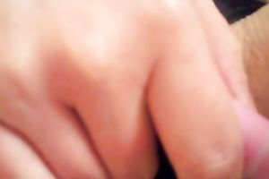 I love to tickle my moist muff with my much loved sex toy