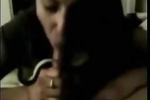 Appealing Indian non-professional hottie gives stout blowjob in POV