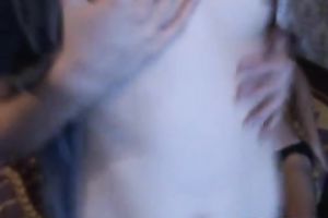 Sweet golden-haired beauty masturbates and acquires her twat fingered