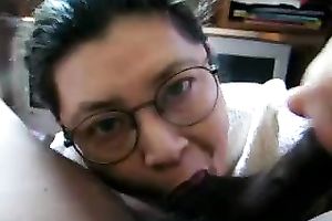 Freaky and aged weenie gobbler uses no hands to engulf my BBC