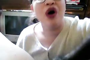 Freaky and aged weenie gobbler uses no hands to engulf my BBC