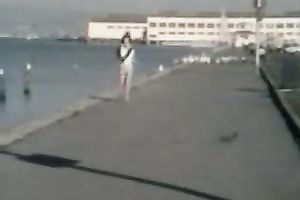 Marvelous retro dark brown whore deepthroats white dong