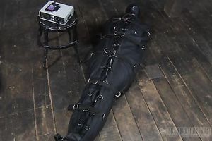 Ridiculously sexually excited taskmaster puts his serf in sleep sack