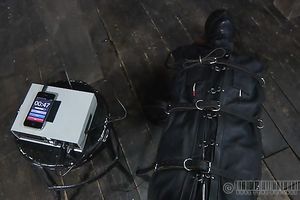 Ridiculously sexually excited taskmaster puts his serf in sleep sack