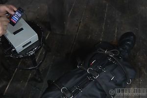 Ridiculously sexually excited taskmaster puts his serf in sleep sack