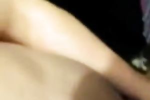 Brunette hussy sucks my shlong devotedly and receives a facial ejaculation