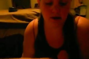 big beautiful woman dilettante white doxy takes a huge cumload on her face and tongue