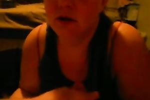 big beautiful woman dilettante white doxy takes a huge cumload on her face and tongue