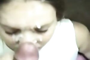 My cum lust slutty wife desires to engulf my 10-Pounder badly on camera