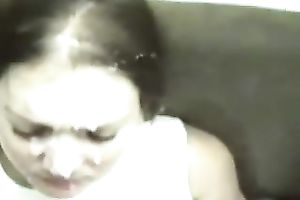 My cum lust slutty wife desires to engulf my 10-Pounder badly on camera