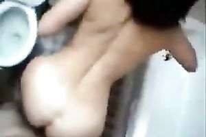 POV video with me and my GF enjoying rear banging in the bathroom