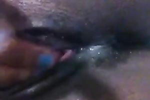 Beautiful black cum-hole of my hawt ebon housewife taped closeup