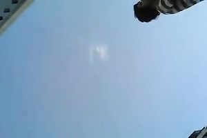 Sexy white women in summer costume got her goodies filmed upskirt