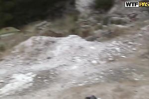 Horny man goes to the beach with his hawt Russian girlfriend