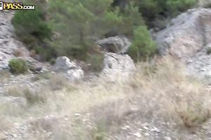 Horny man goes to the beach with his hawt Russian girlfriend