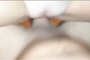 Spraying my warm seed all over my girlfriend's slit