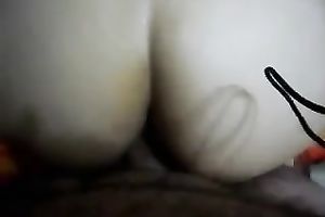 My white women shows her chubby gazoo to me and lets me fuck her fur pie from behind