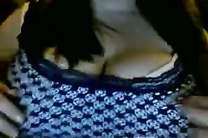 Amazing large natural marangos of a dark brown white milf