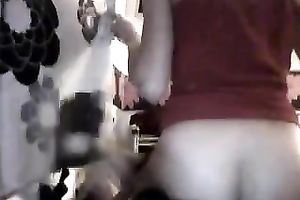 She engulf jock and then rides it hard on bedroom in front of the camera