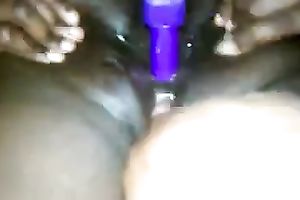 My perverted ebon paramour allows me to toy her soaked bumhole