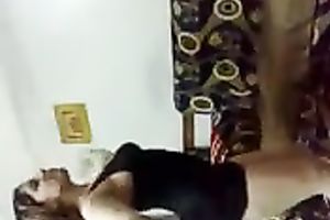 Pale skin Egyptian girlfriend gives me dance shaking her large a-hole