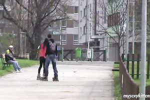 Classy dark brown nympho knows how to give a valuable blowjob