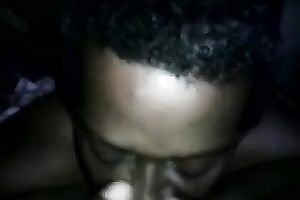 My bulky dark GF sucks my BBC and lets me eat her poontang