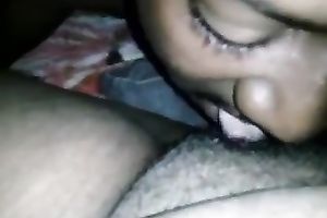 My bulky dark GF sucks my BBC and lets me eat her poontang